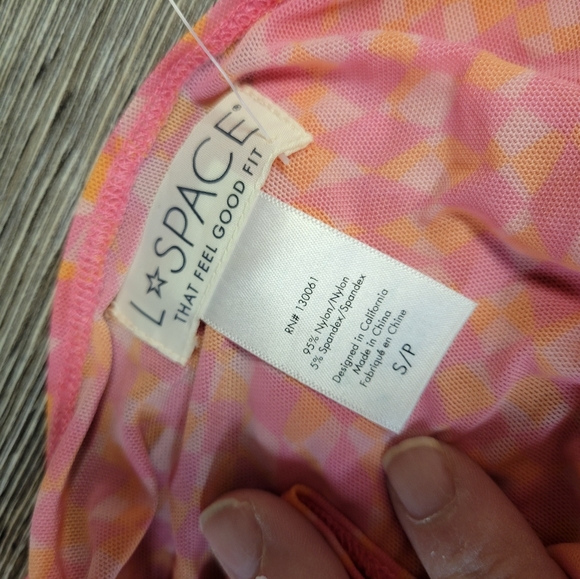 L*space Bandera Top Heat Waves Pink Retro‎ Size Small - Picture 5 of 6